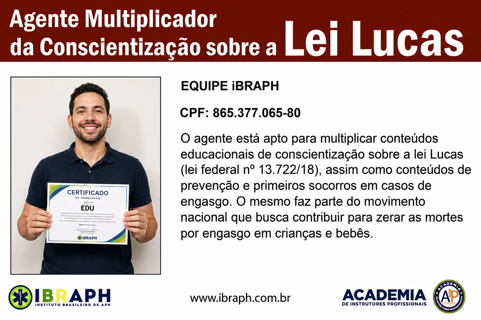 Carteirinha Agente multiplicador